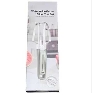 3-in-1 Watermelon Cutter Slicer Tool Set – Stainless Steel, New In Box
